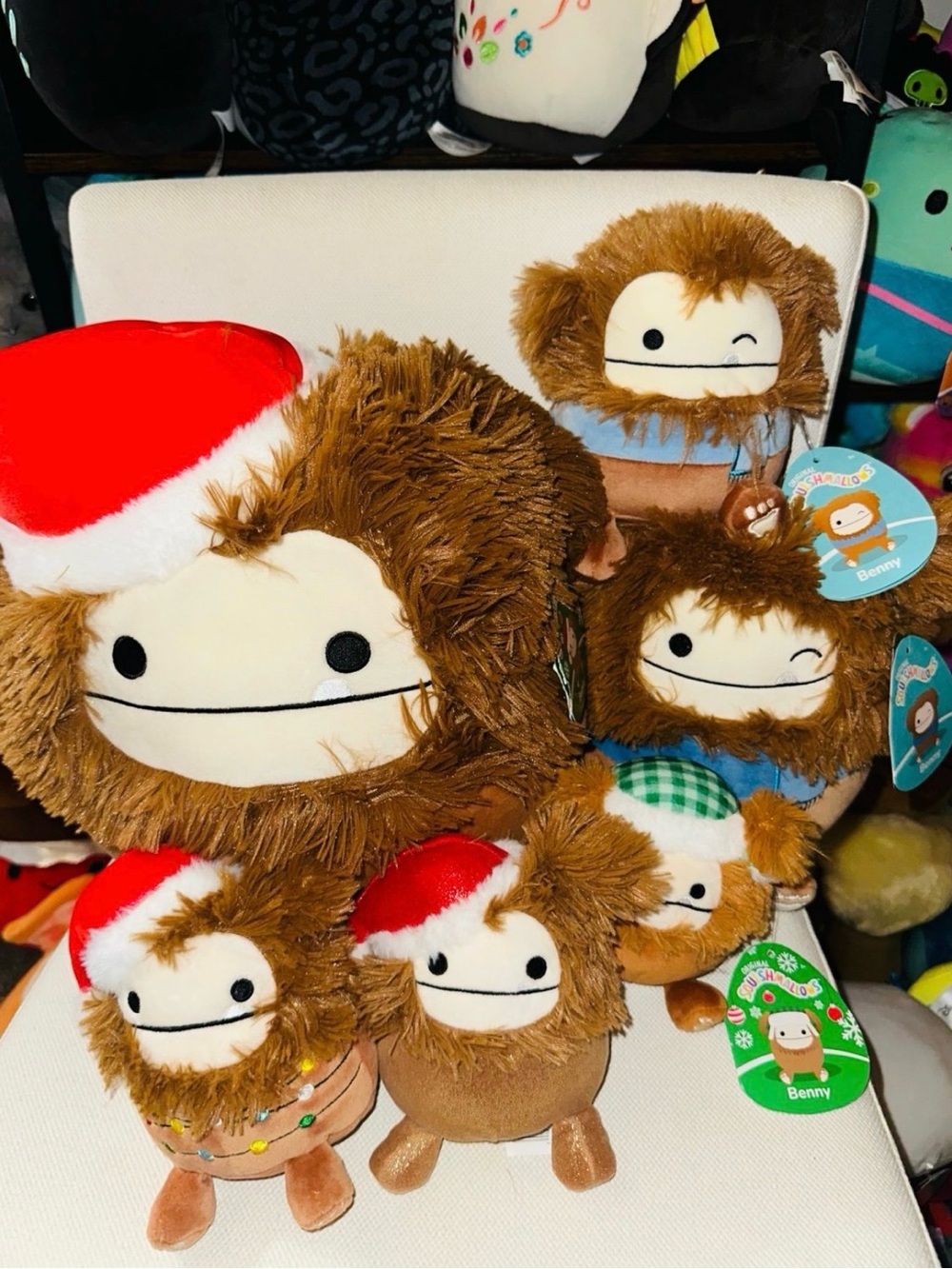 Squishmallow Benny Bigfoot/ yeti bundle NWT. 4,5, 8 & 12”.